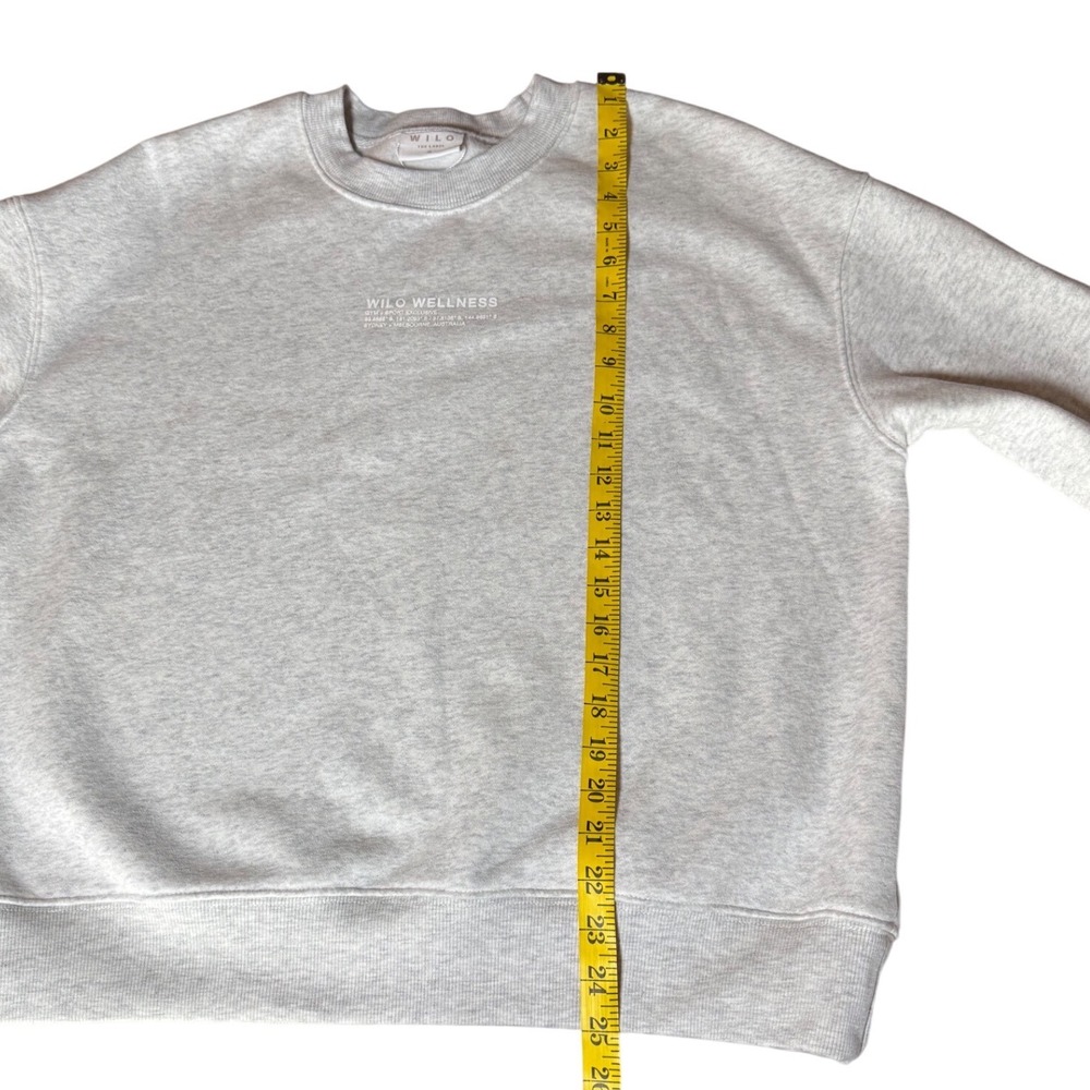 Wilo The Label Sweatshirt Women Small Gray Wellness Club Gym‎ Sport Exclusive - Picture 7 of 8